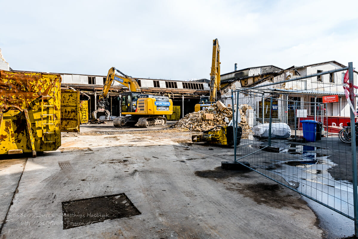 Abriss der alten Fabrik Schilgen in Emsdetten Wolters GmbH